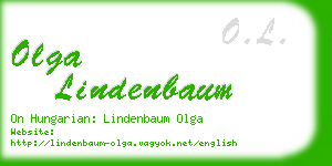 olga lindenbaum business card